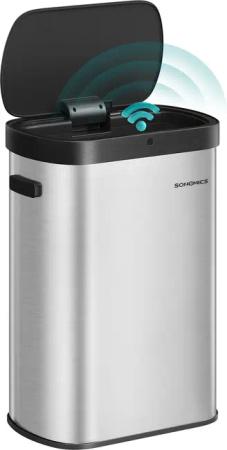 SONGMICS Mülleimer Sensor-Mülleimer, Küche 50 L,