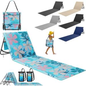 KESSER Gartenliege Strandmatte klappbar mit verstellbarer