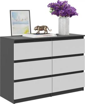 Furnica Kommode grifflose Schubladenkommode - Anthrazit