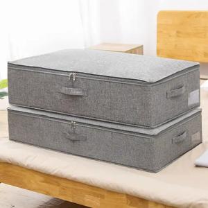 CALIYO Aufbewahrungstasche Zusammenklappbarer Aufbewahrungsboxen Unterbett-Aufbewahrungsbehälter (2-tlg),
