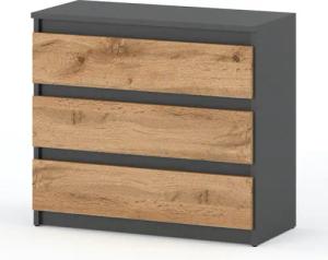 KOSETO Kommode Modern mit 3 Schubladen