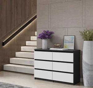 Furnica Kommode Sideboard 6 Schubladen -