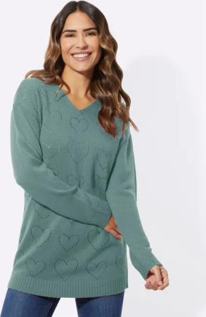 Sieh an! Strickpullover Longpullover