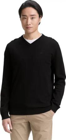 Tom Tailor Herren Pullover BASIC V-NECK KNIT - Relaxed Fit