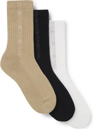 HUGO Underwear Basicsocken "3P QS RIB TAPE MD", mit Rippdetails