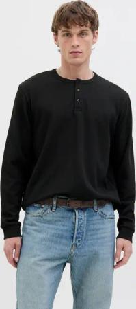 Jack & Jones Langarmshirt "JJEDOVER HENLEY LS TEE NOOS"