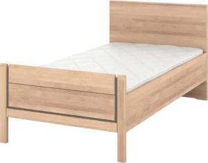 Musterring Holzbett "Sorrent, Bettgestell, Bettrahmen, teilmassiv Eiche", (MADE IN GERMANY), Eiche teilmassiv, Liegehöhenverstellung, Stollenfußteil