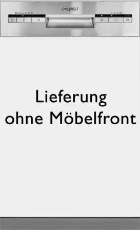 exquisit teilintegrierbarer Geschirrspüler "EGSP1009-EB-030E", 9 Maßgedecke