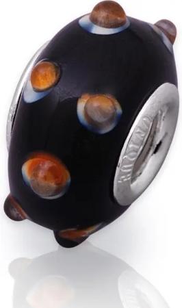 Unique Bead Unique Bead aus Glas mit 925 Silber Fassung BG0233