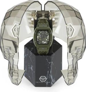 Philipp Plein Uhren - Analoge Quarzuhr The Skeleton Ecoceramic - Gr. unisize - in Grün - für Damen