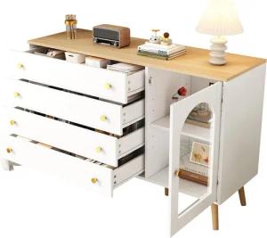OKWISH Sideboard Elegante Kommode – Goldene
