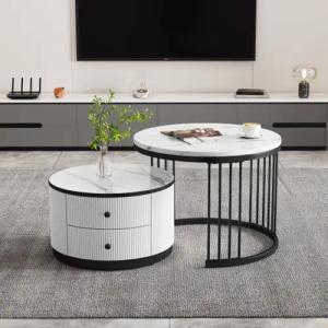 XDeer Couchtisch Elegantes 2-teiliges Couchtisch-Set in