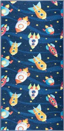 Karat Kinderteppich Ballons&Rockets, Farbenfroher und robuster