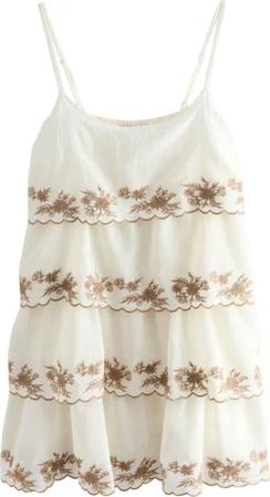 Next Strandkleid Gestuftes Minikleid aus 100