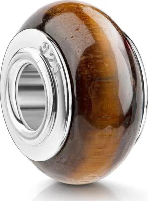 Materia Bead Naturstein Braun Gold 259,