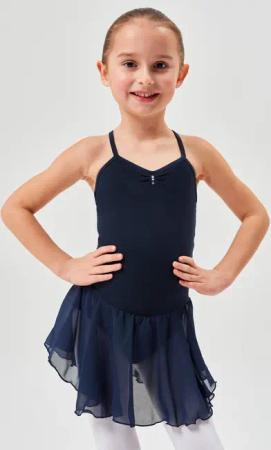 tanzmuster Chiffonkleid Ballettkleid Maja mit Glitzersteinen