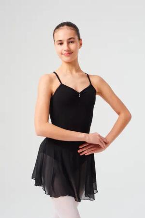 tanzmuster Chiffonkleid Ballettkleid Maja mit Glitzersteinen