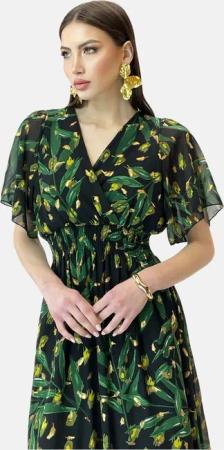Elara Midikleid Elara Damen Sommerblumenkleid (1-tlg)