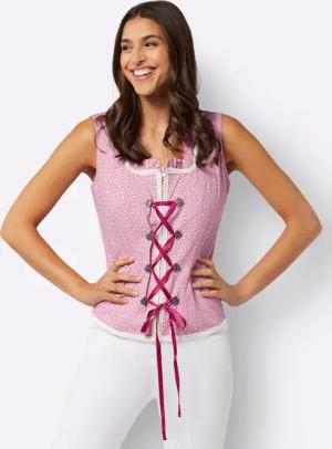 Sieh an! Jerseyweste Trachtenbluse