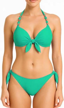 dy_mode Push-Up-Bikini Bikini mit Zierperlen –