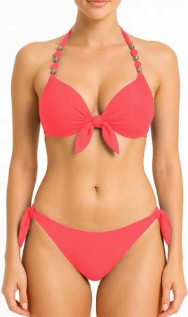 dy_mode Push-Up-Bikini Bikini mit Zierperlen –