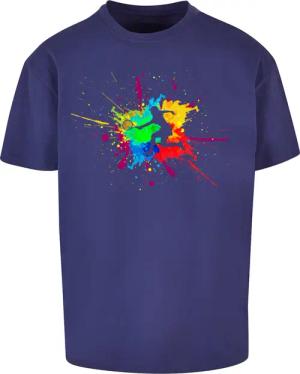 Merchcode T-Shirt "Merchcode Herren Color Splash Player Heavy Oversized Tee", (1 tlg.)