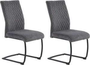 Jockenhöfer Gruppe Freischwinger "Anja (Set, 2 St.)", (Set), 2 St., Cord, bis 150 kg belastbar, XL-Sitzbreite