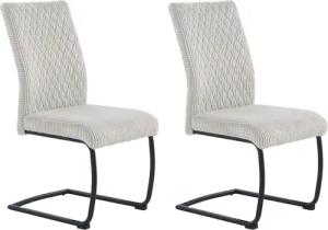 Jockenhöfer Gruppe Freischwinger "Anja (Set, 2 St.)", (Set), 2 St., Cord, bis 150 kg belastbar, XL-Sitzbreite
