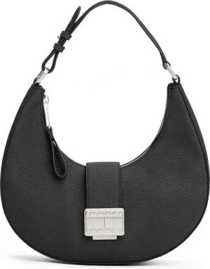 Tommy Jeans Schultertasche "TJW CRUSH SHOULDER BAG", Damen Hobo, Umhängetasche, Tragetasche mit Logo-Schmuckelement