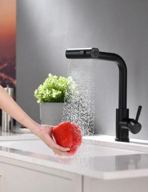 TIMACO Küchenarmatur (Hochdruck Wasserfall Wasserhahn Küche,
