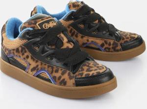 Buffalo Sneaker "LIBERTY SKATE", Retro-Sneaker, Freizeitschuh, Schnürschuh in trendiger Leo-Optik