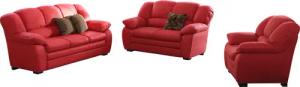 COTTA Polstergarnitur "Casino, Sofa Set, 3-2-1 Sitzer, Wohnzimmer Garnitur", (Set, 3 tlg.), Sessel, 2-Sitzer, 2,5-Sitzer, hohe Rückenlehne