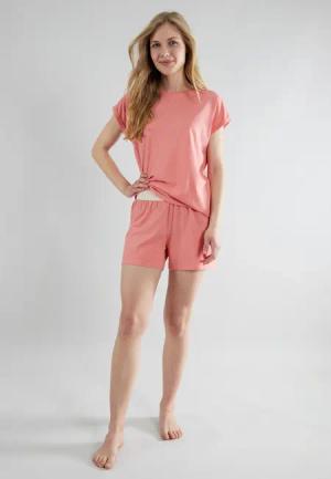 TOM TAILOR Shorty "Kenmare", (2 tlg.), Mit großem Schriftzug auf der Rückseite