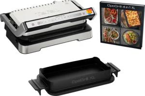 Tefal Kontaktgrill "OptiGrill 4in1 XL, Grill/Barbeque/Backofen/komplette Mahlzeit", 2200 W, für bis zu 8 Personen, spülmaschinenfeste Platten und Schalen, GC784D