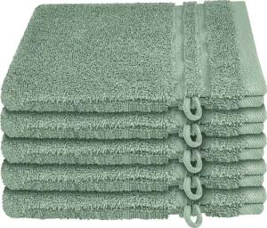 Schiesser Waschhandschuh "Milano im 5er Set", (5 St., 5er Set Waschlappen 16 x 22 cm), mit Webbordüre