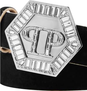 Philipp Plein Gürtel - Gürtel Hexagon - Gr. 85 - in Schwarz - für Damen