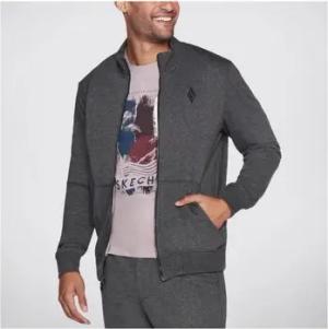 Skechers Herren-Jacke Sport Hoodless Hoodie GOwalk Everywhere Jacket M3JA195 917 CHAR