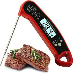 OKWISH Grillthermometer Digital Sofort Lesen Bratenthermometer