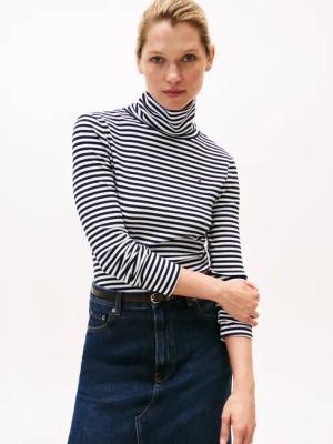 Tommy Hilfiger Langarmshirt SLIM 5X2 RIB