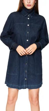 Marc Cain Jeanskleid Logomania Premium Damenmode