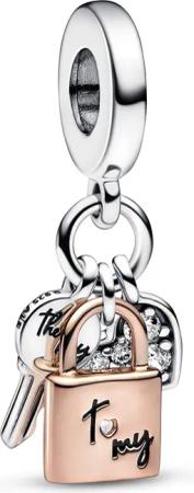 Pandora Bead Pandora Charm Two-tone Padlock