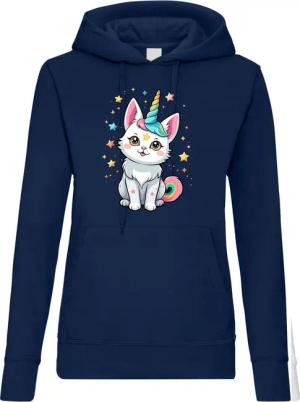Youth Designz Kapuzenpullover Katze Einhorn Damen