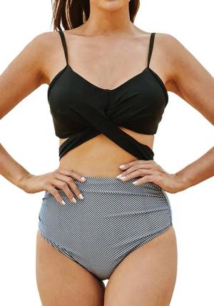 Lovolotti Push-Up-Bikini Damen Highwaist BIKINI SET-202239