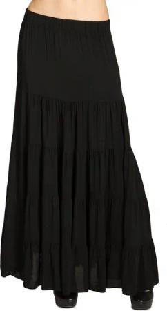 Caspar Faltenrock RO020 langer eleganter Damen