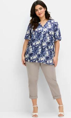 Sheego Klassische Bluse Tunika