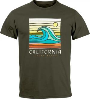 Neverless Print-Shirt Herren T-Shirt California South