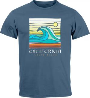 Neverless Print-Shirt Herren T-Shirt California South