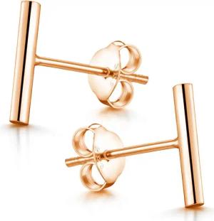 Materia Paar Ohrstecker Damen Rosegold Stab