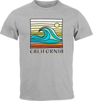 Neverless Print-Shirt Herren T-Shirt California South