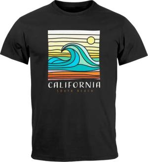 Neverless Print-Shirt Herren T-Shirt California South
